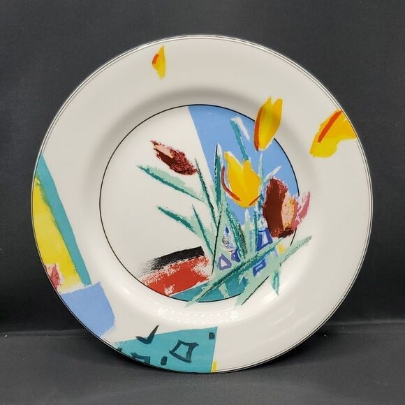 Vintage Mikasa Maxima Spring Bloom Salad Plate 7.75" Japan - Picture 1 of 2